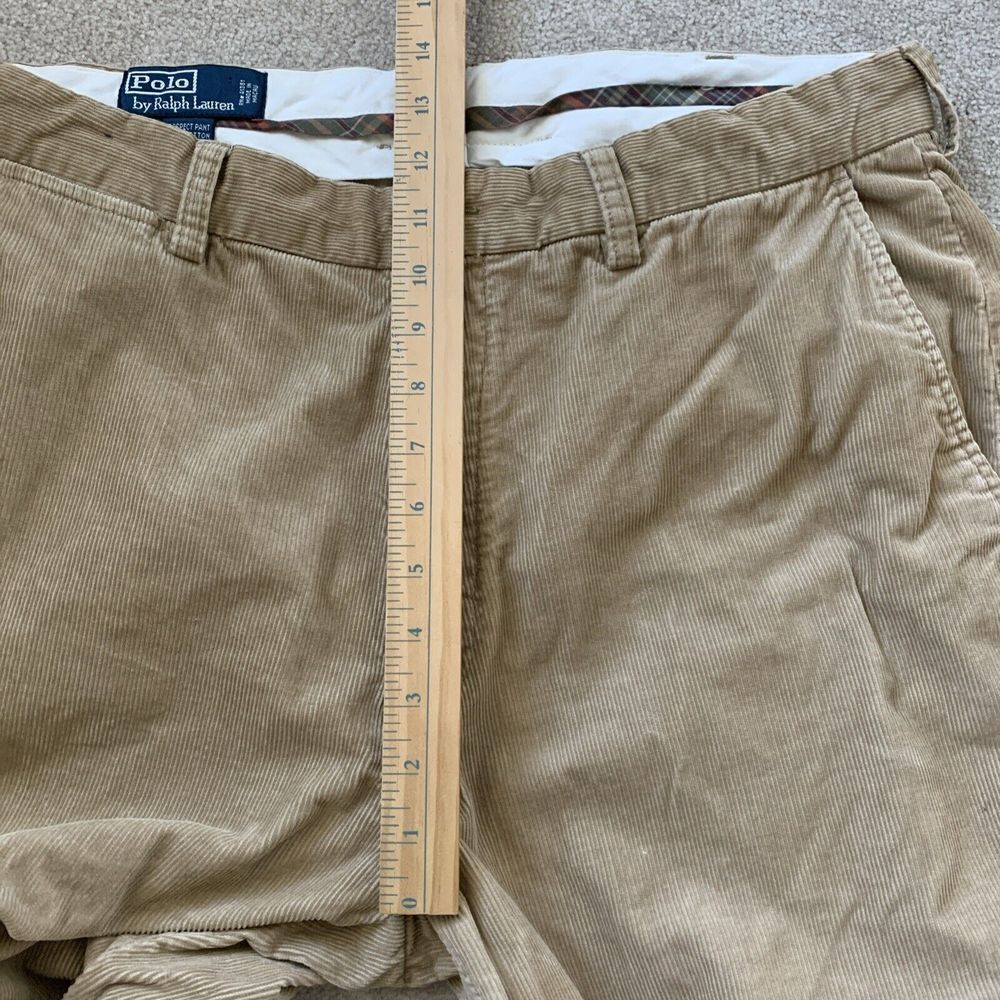 Vtg Polo Ralph Lauren Mens Sz 38X34 (Fits 36x33) Prospect Corduroy Pants‎ Beige - Picture 6 of 10